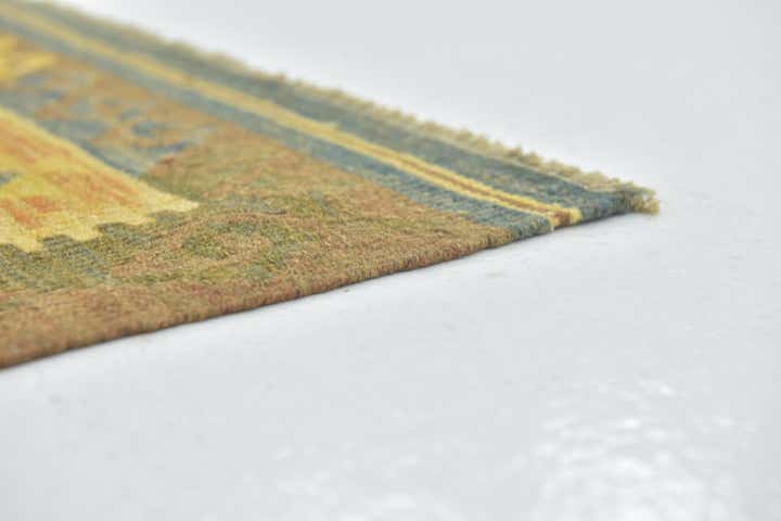 3' 3 x 4' 9 Hand Woven Kilim Maymana Wool Rug