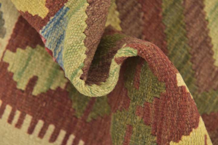 3' 3 x 4' Hand Woven Kilim Maymana Wool Rug