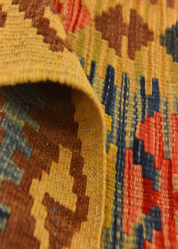 3' 3 x 5' Hand Woven Kilim Maymana Wool Rug