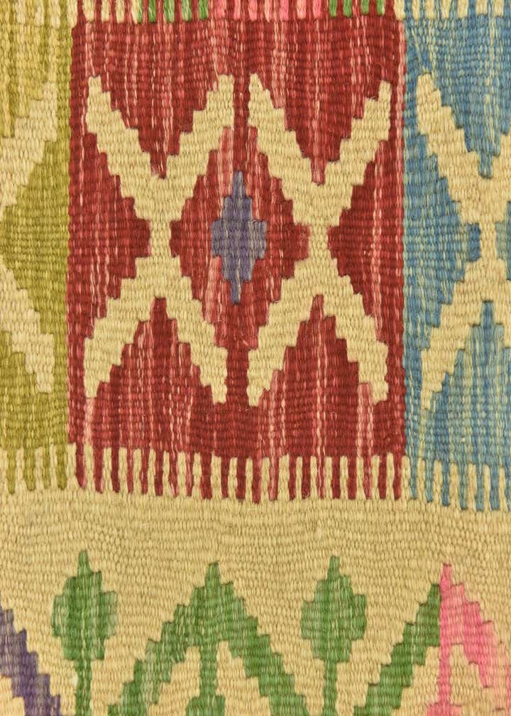 3' 6 x 5' Hand Woven Kilim Maymana Wool Rug