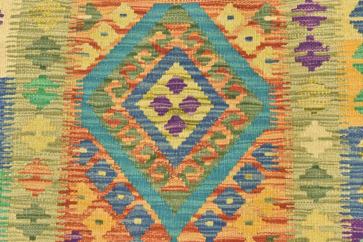 3' 6 x 5' Hand Woven Kilim Maymana Wool Rug
