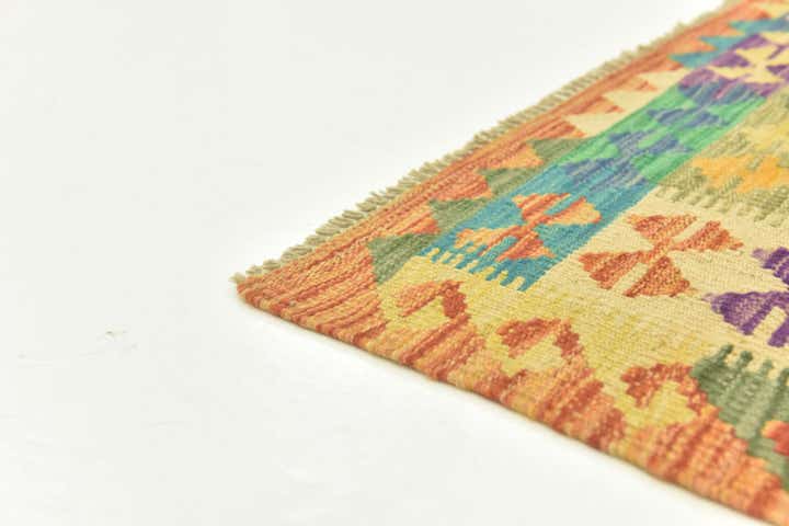 3' 6 x 5' Hand Woven Kilim Maymana Wool Rug