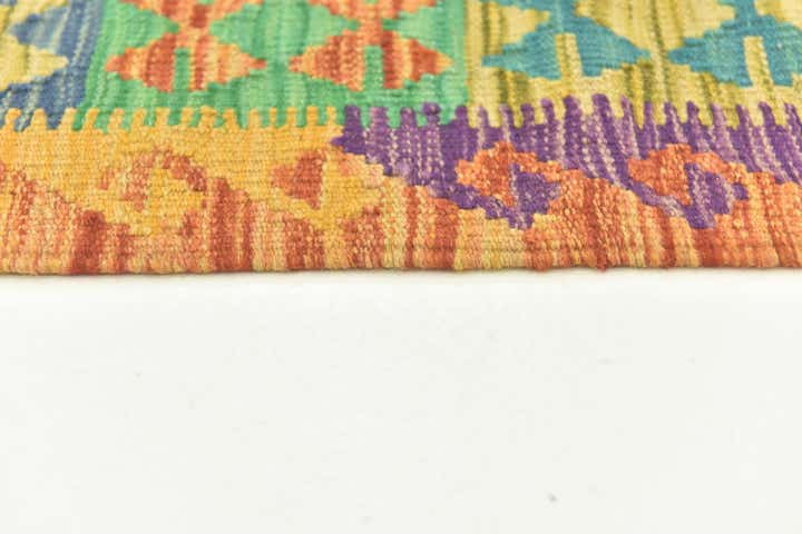 3' 6 x 5' Hand Woven Kilim Maymana Wool Rug