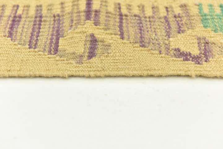 4' 10 x 6' 6 Hand Woven Kilim Maymana Wool Rug