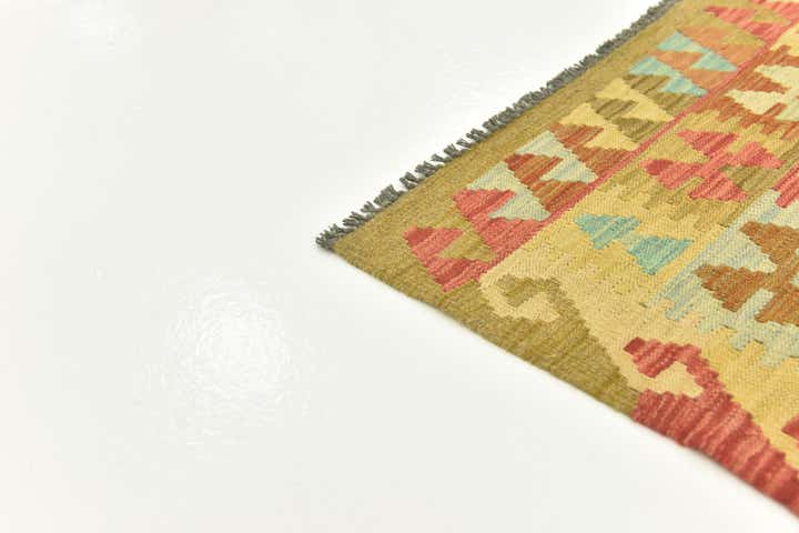 3' 6 x 5' Hand Woven Kilim Maymana Wool Rug