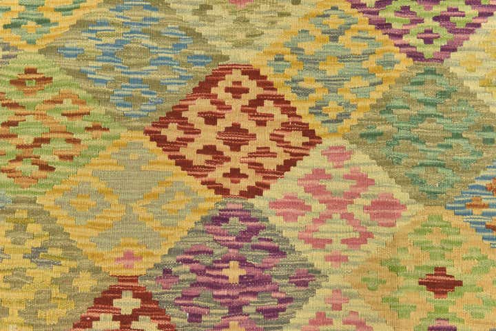 3' 6 x 5' 1 Hand Woven Kilim Maymana Wool Rug