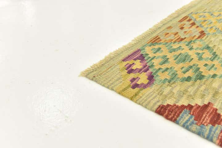 3' 6 x 5' 1 Hand Woven Kilim Maymana Wool Rug