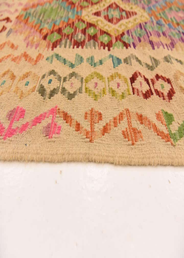 3' 2 x 5' Hand Woven Kilim Maymana Wool Rug