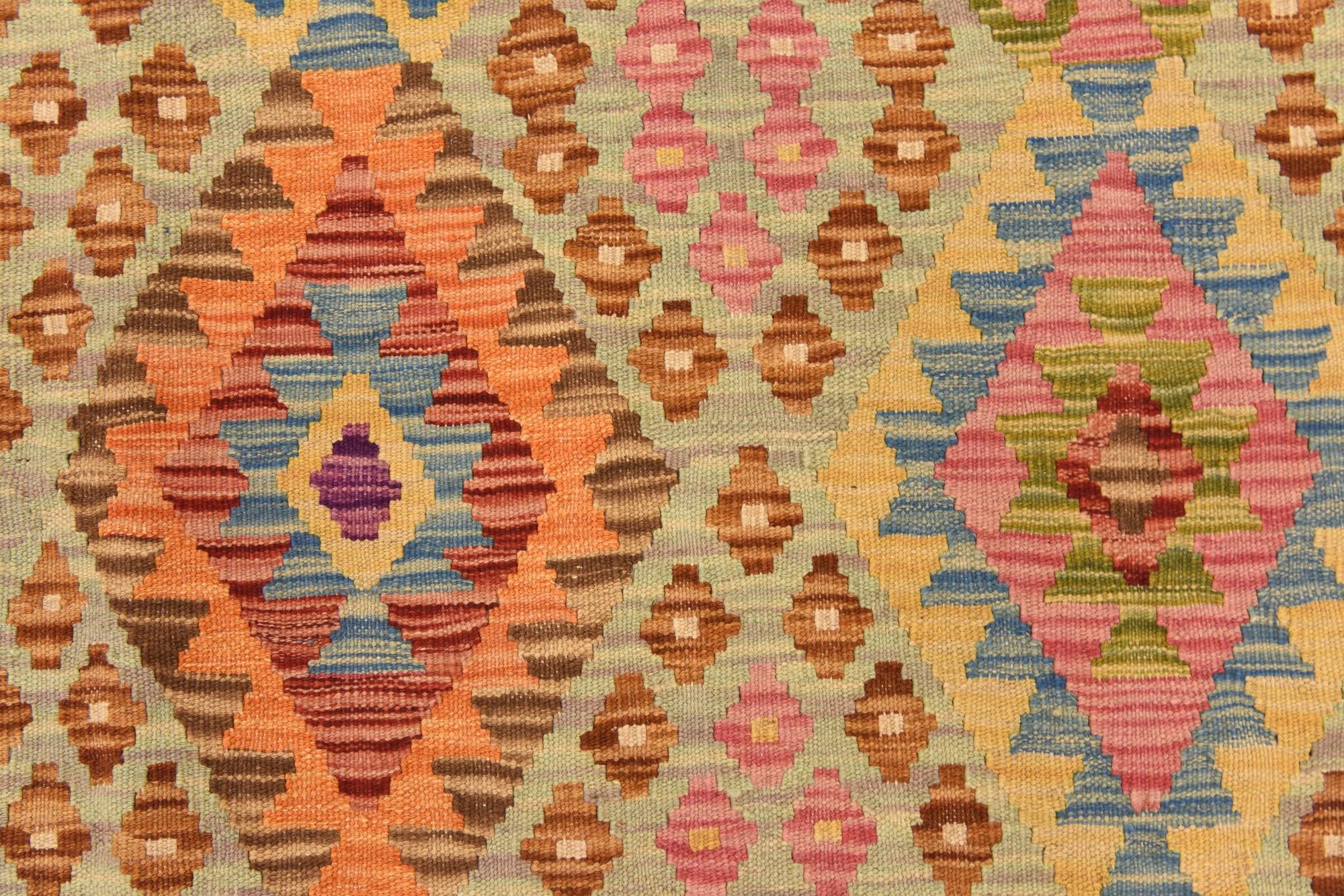 105cm x 150cm Tejido a mano Kilim Maymana Alfombra Lana