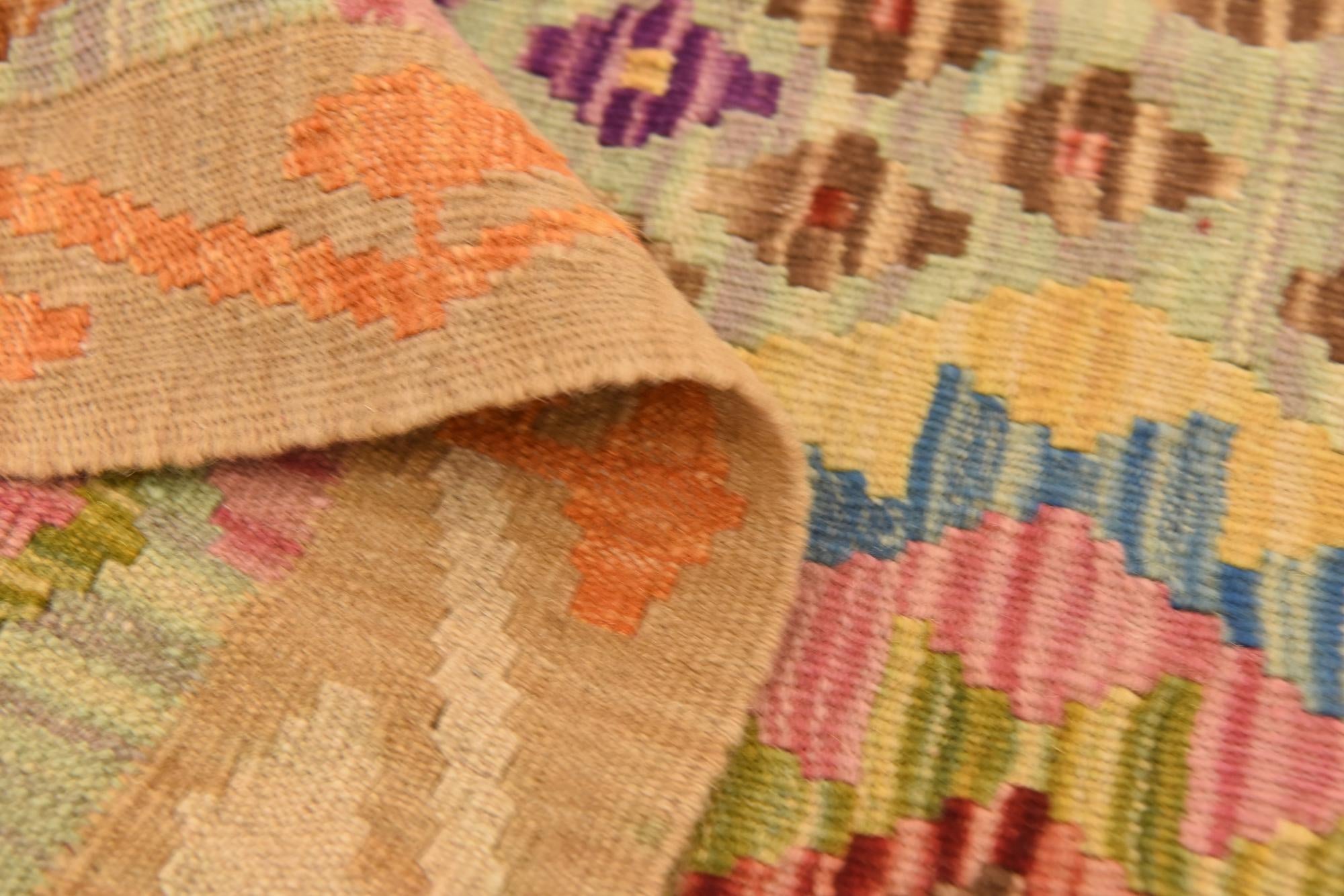 105cm x 150cm Tejido a mano Kilim Maymana Alfombra Lana