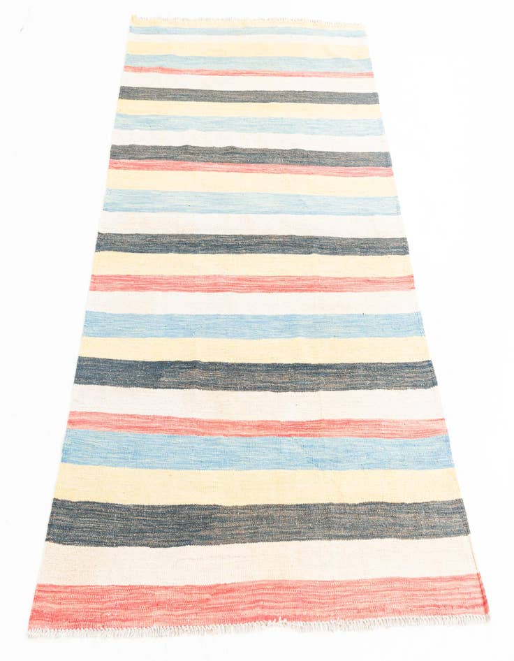 Detail image of 4' x 5' 10  Hand Woven Kilim Maymana Wool Rug