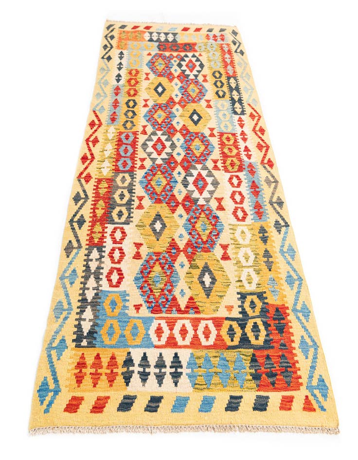 Detail image of 3' 6 x 6' 8  Hand Woven Kilim Maymana Wool Rug