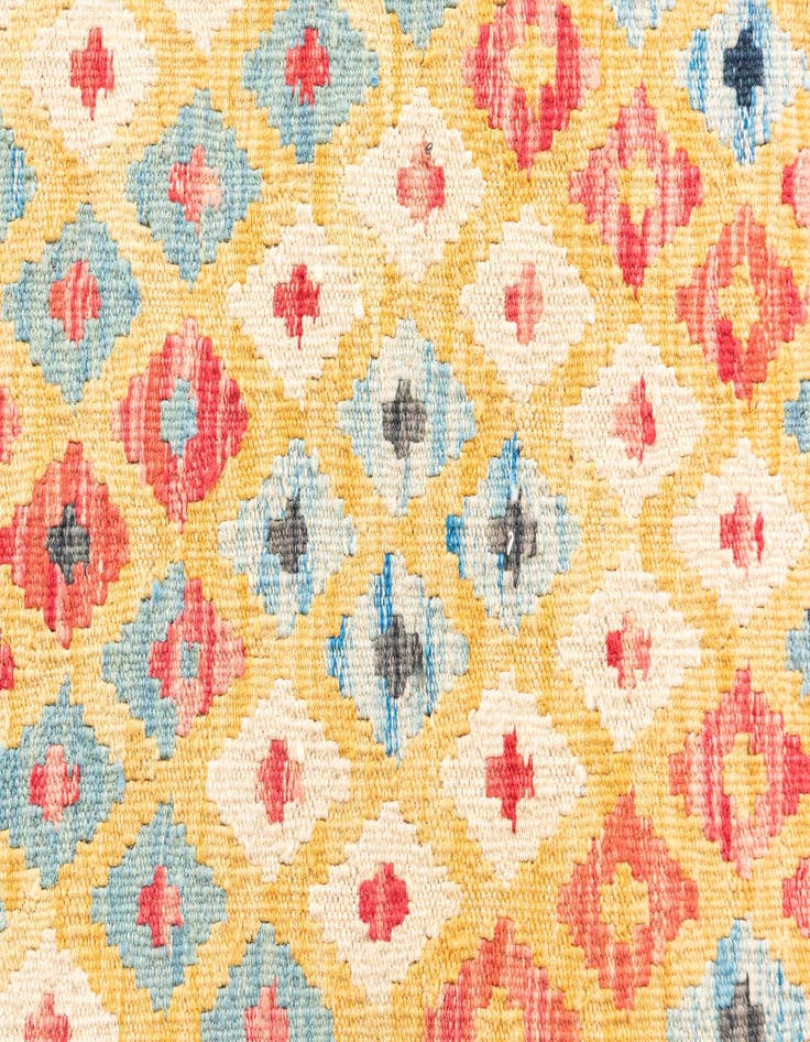 Detail image of 3' 7 x 6' 9  Hand Woven Kilim Maymana Wool Rug
