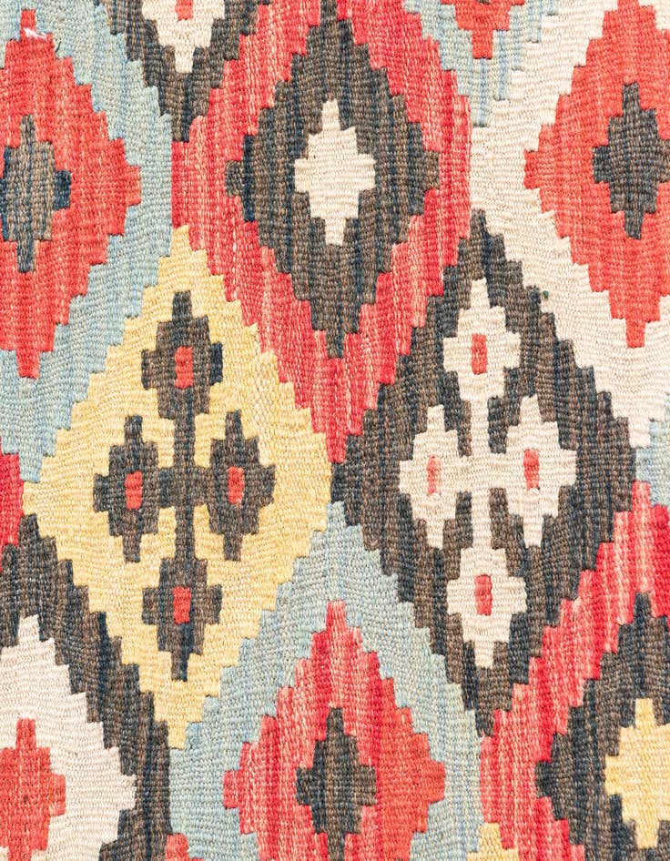 Detail image of 4' 3 x 5' 8  Hand Woven Kilim Maymana Wool Rug