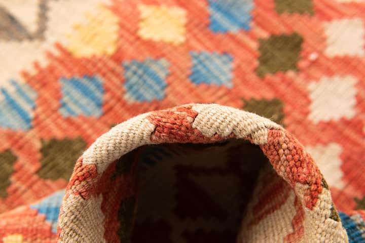 3' 2 x 5' Hand Woven Kilim Maymana Wool Rug