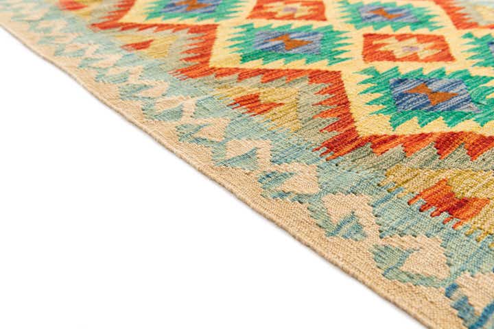 3' 1 x 5' Hand Woven Kilim Maymana Wool Rug