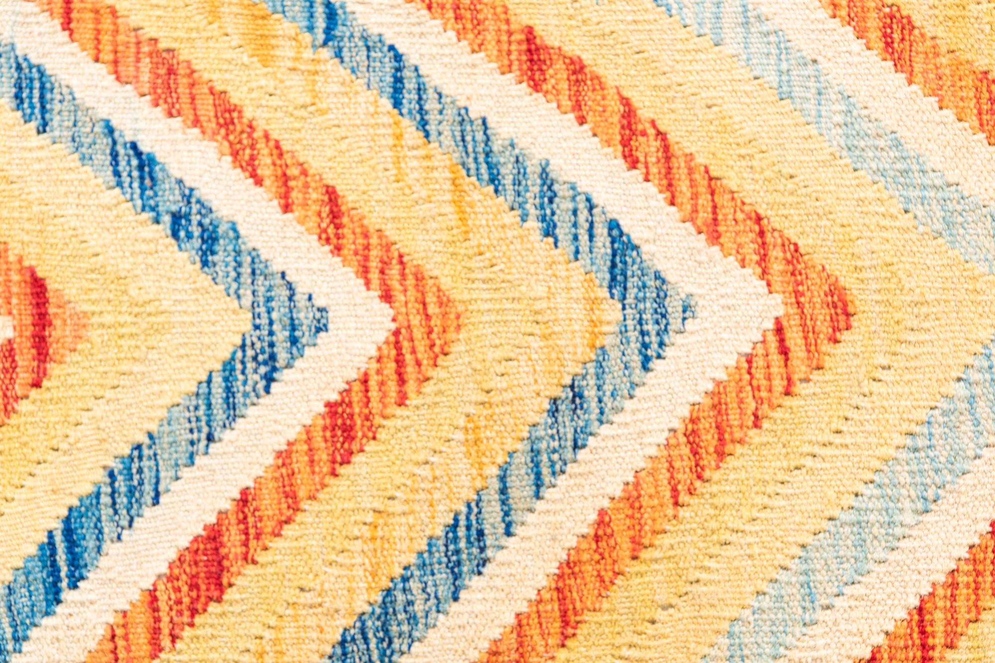 3' 5 x 6' 3 Hand Woven Kilim Maymana Wool Rug