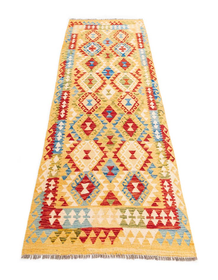 Detail image of 3' 6 x 6' 8  Hand Woven Kilim Maymana Wool Rug