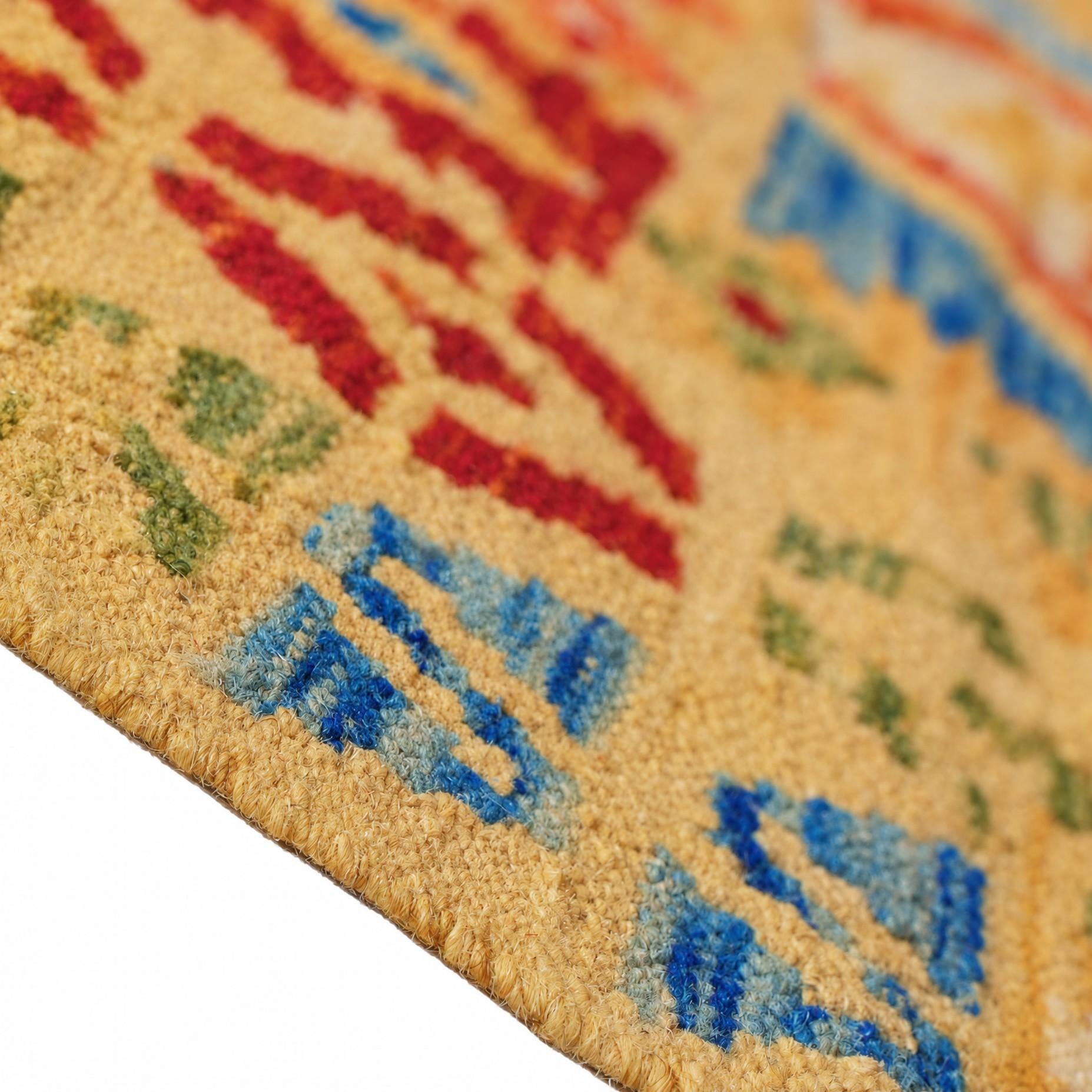 105cm x 200cm Hand Woven Kilim Maymana Wool Rug