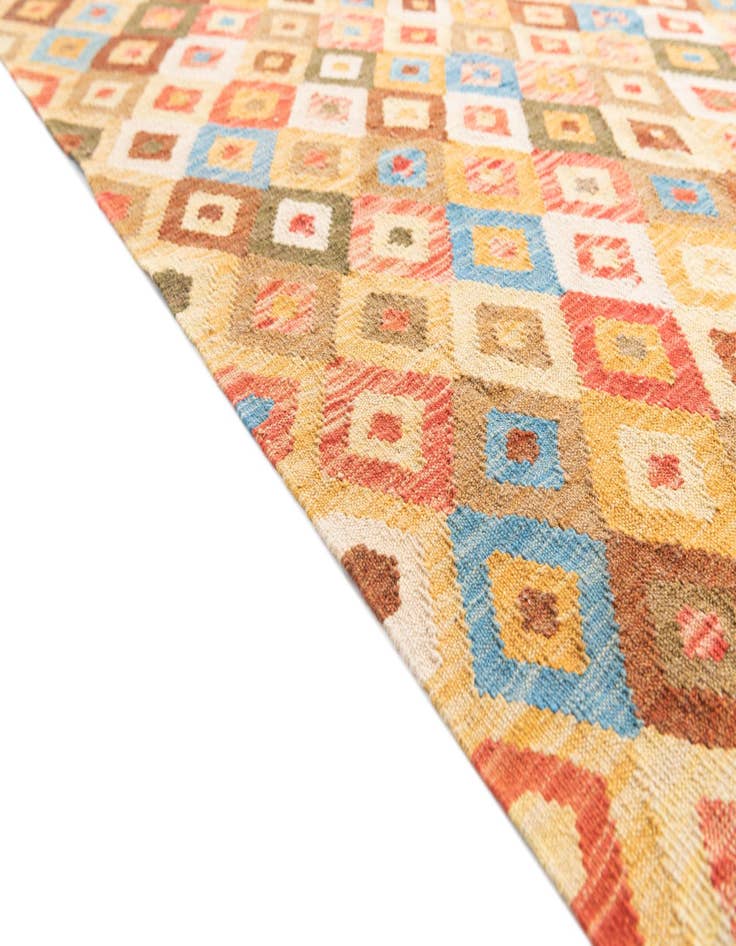 Detail image of 5' x 6' 5  Hand Woven Kilim Maymana Wool Rug