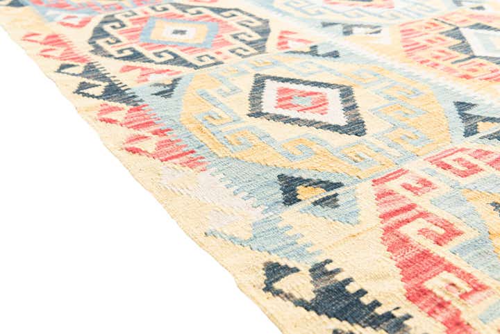 3' 5 x 5' 9 Hand Woven Kilim Maymana Wool Rug