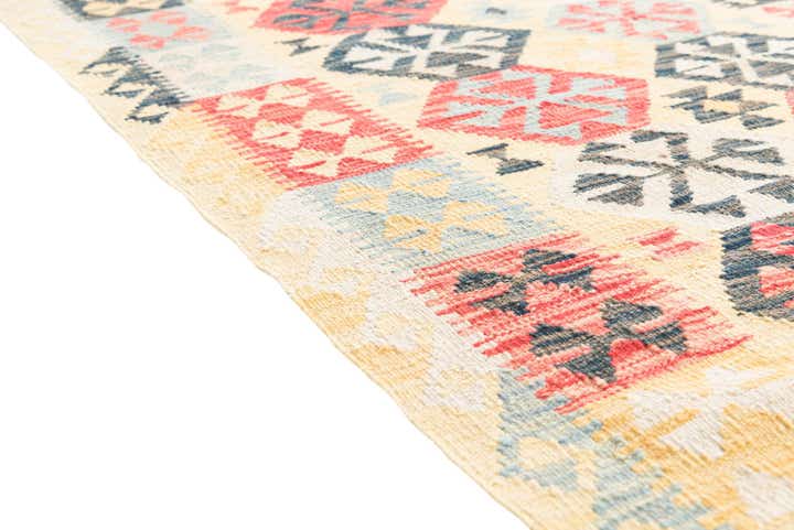 3' 4 x 6' 4 Hand Woven Kilim Maymana Wool Rug