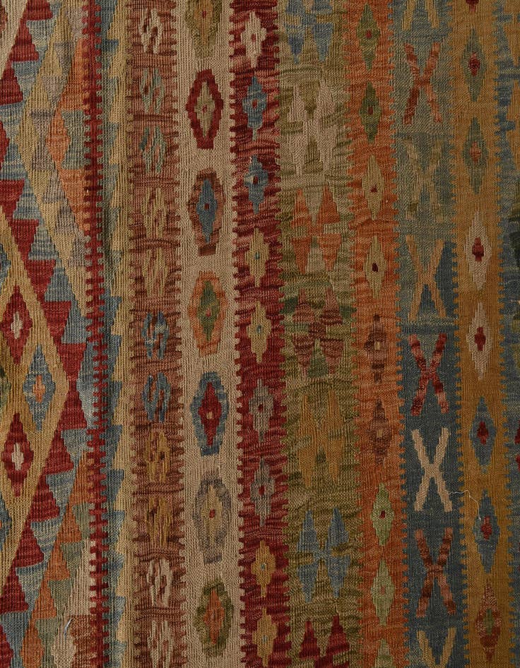 Detail image of 20' 2 x 25' 7  Hand Woven Kilim Maymana Wool Rug