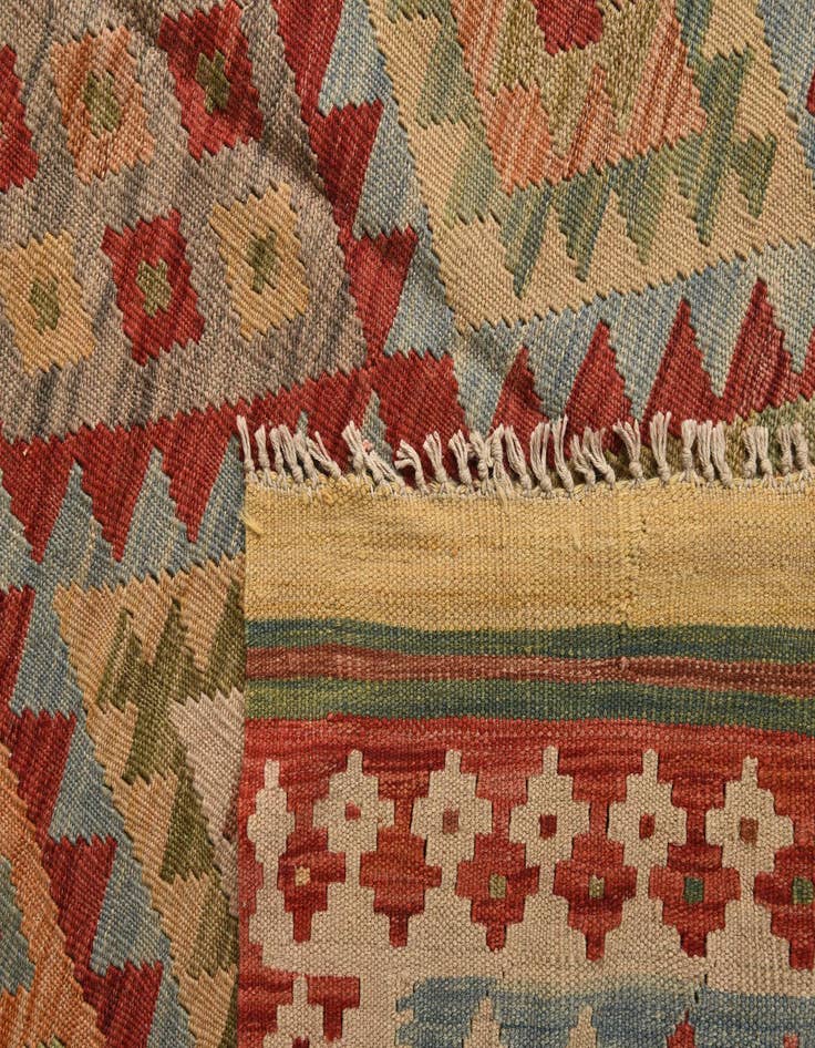 Detail image of 20' 2 x 25' 7  Hand Woven Kilim Maymana Wool Rug