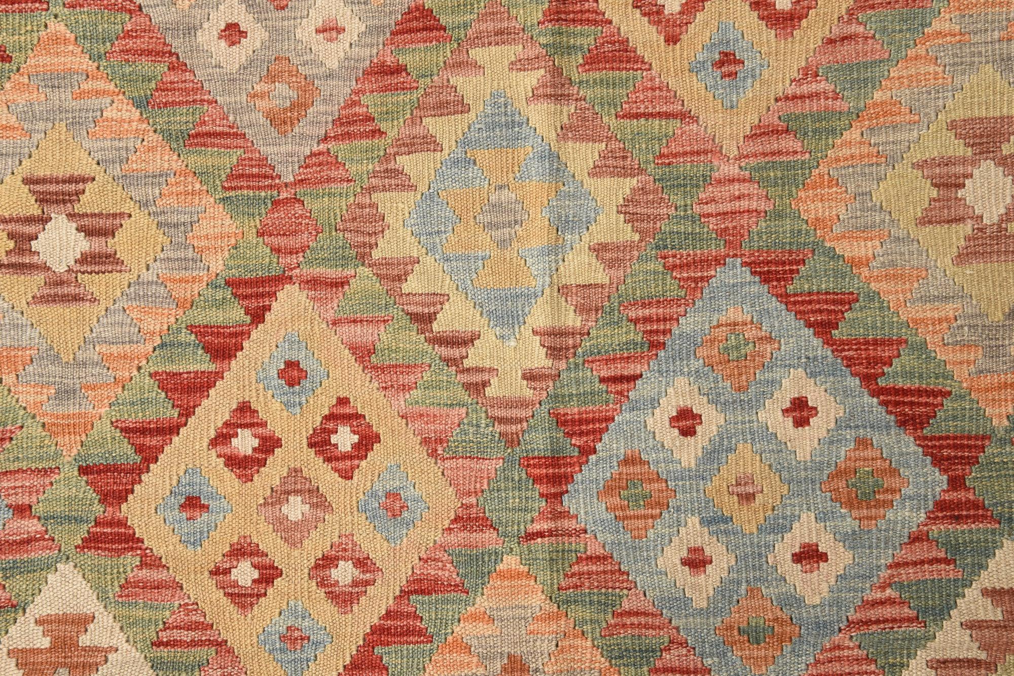 19' 9 x 25' 10 Hand Woven Kilim Maymana Wool Rug