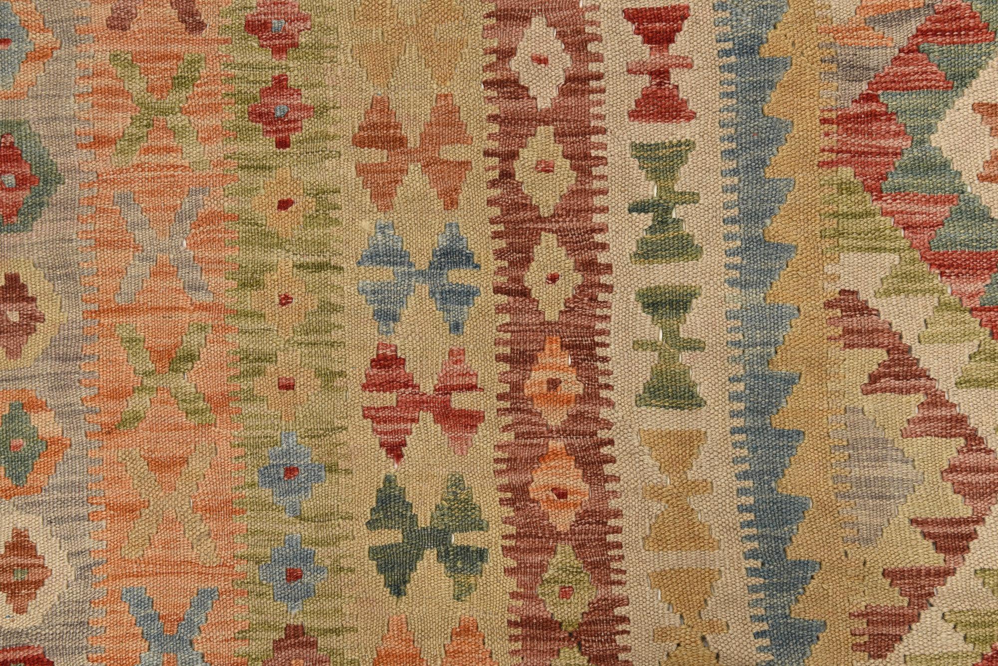 19' 9 x 25' 10 Hand Woven Kilim Maymana Wool Rug