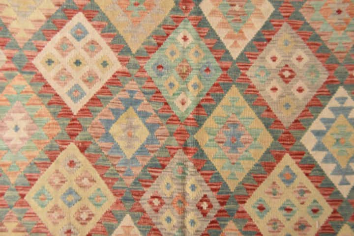 20' x 25' 5 Hand Woven Kilim Maymana Wool Rug