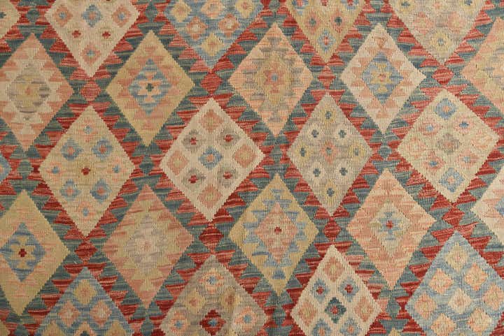 19' 9 x 25' 5 Hand Woven Kilim Maymana Wool Rug