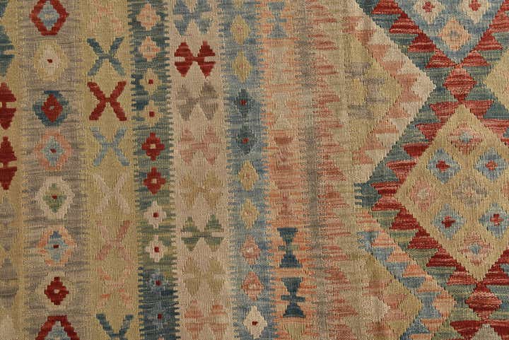19' 9 x 25' 5 Hand Woven Kilim Maymana Wool Rug