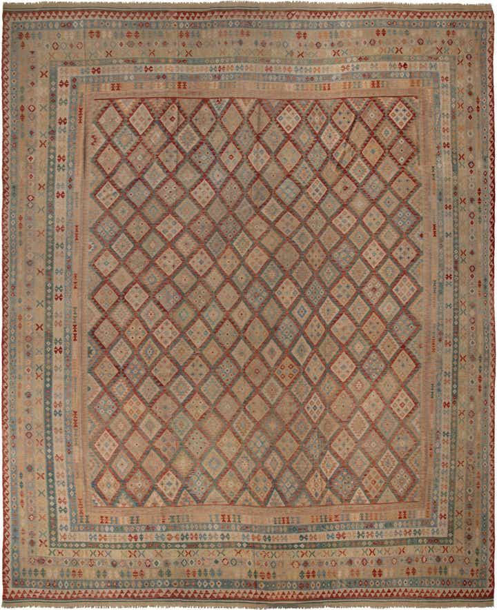 19' 9 x 25' 5 Hand Woven Kilim Maymana Wool Rug