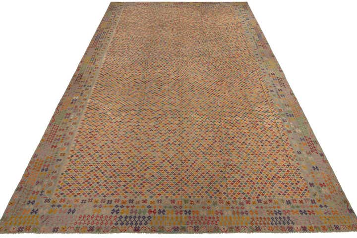 17' 5 x 31' Hand Woven Kilim Maymana Wool Rug