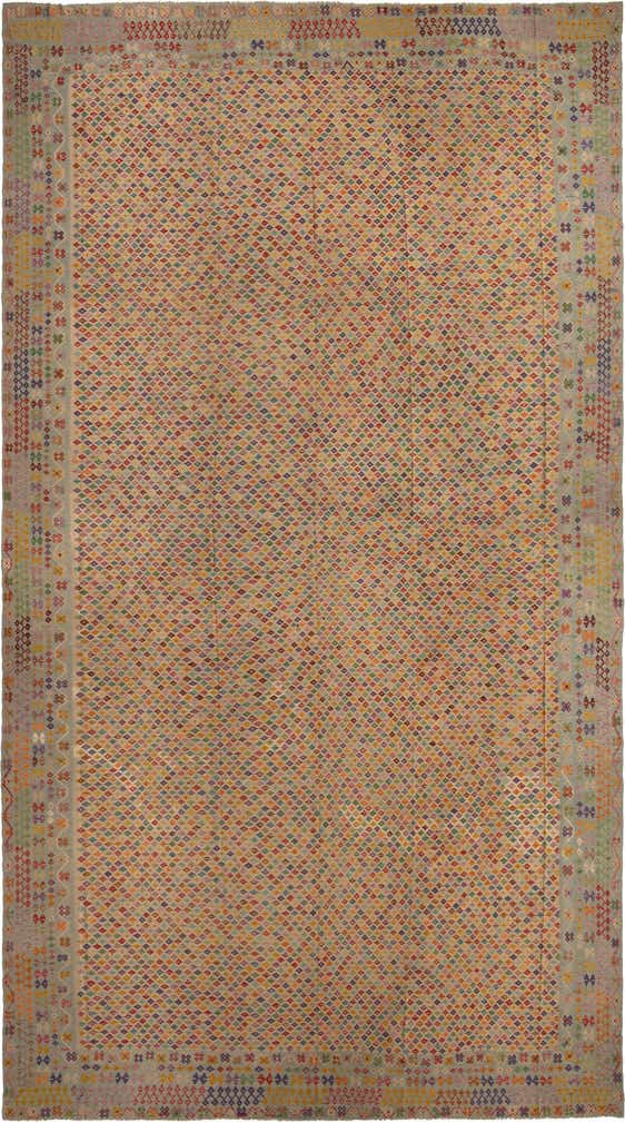 17' 5 x 31' Hand Woven Kilim Maymana Wool Rug