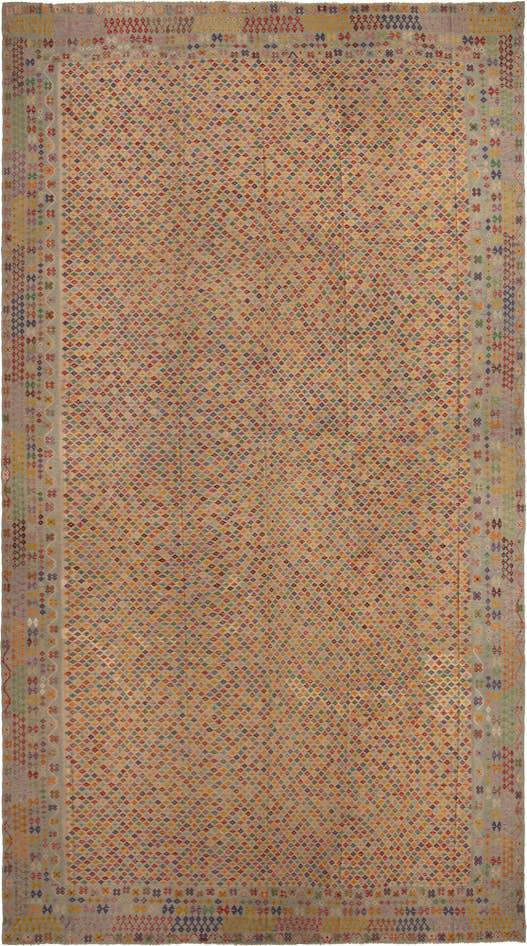 Detail image of 17' 5 x 31' Hand Woven Kilim Maymana Wool Rug