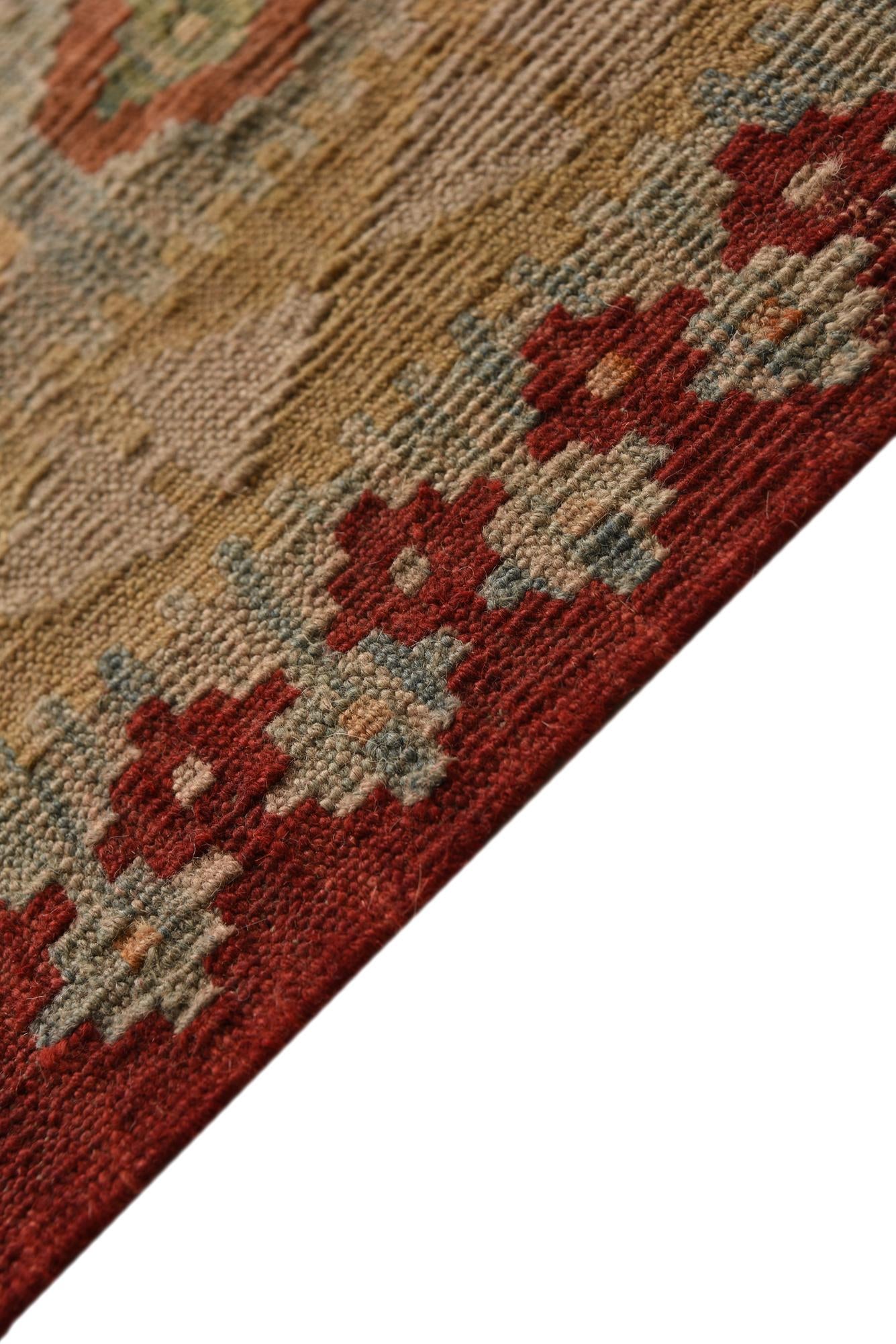 20' 5 x 25' 9 Hand Woven Kilim Maymana Wool Rug