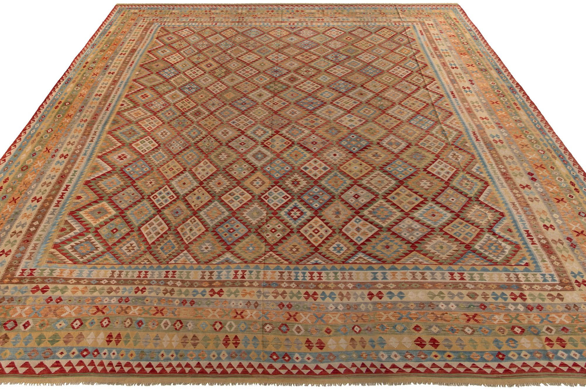 19' 10 x 25' 6 Hand Woven Kilim Maymana Wool Rug