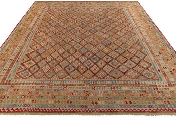 19' 10 x 25' 6 Hand Woven Kilim Maymana Wool Rug