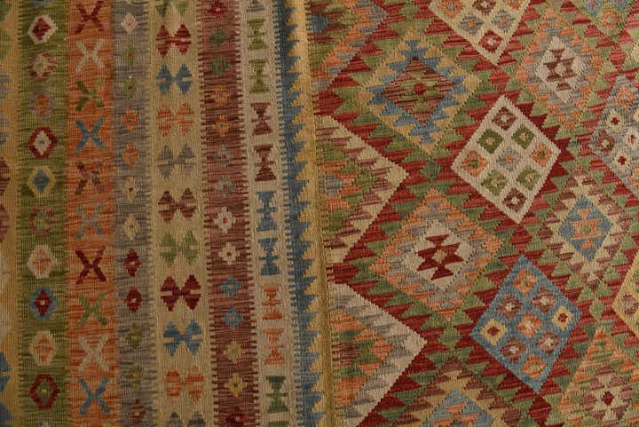 19' 10 x 25' 6 Hand Woven Kilim Maymana Wool Rug