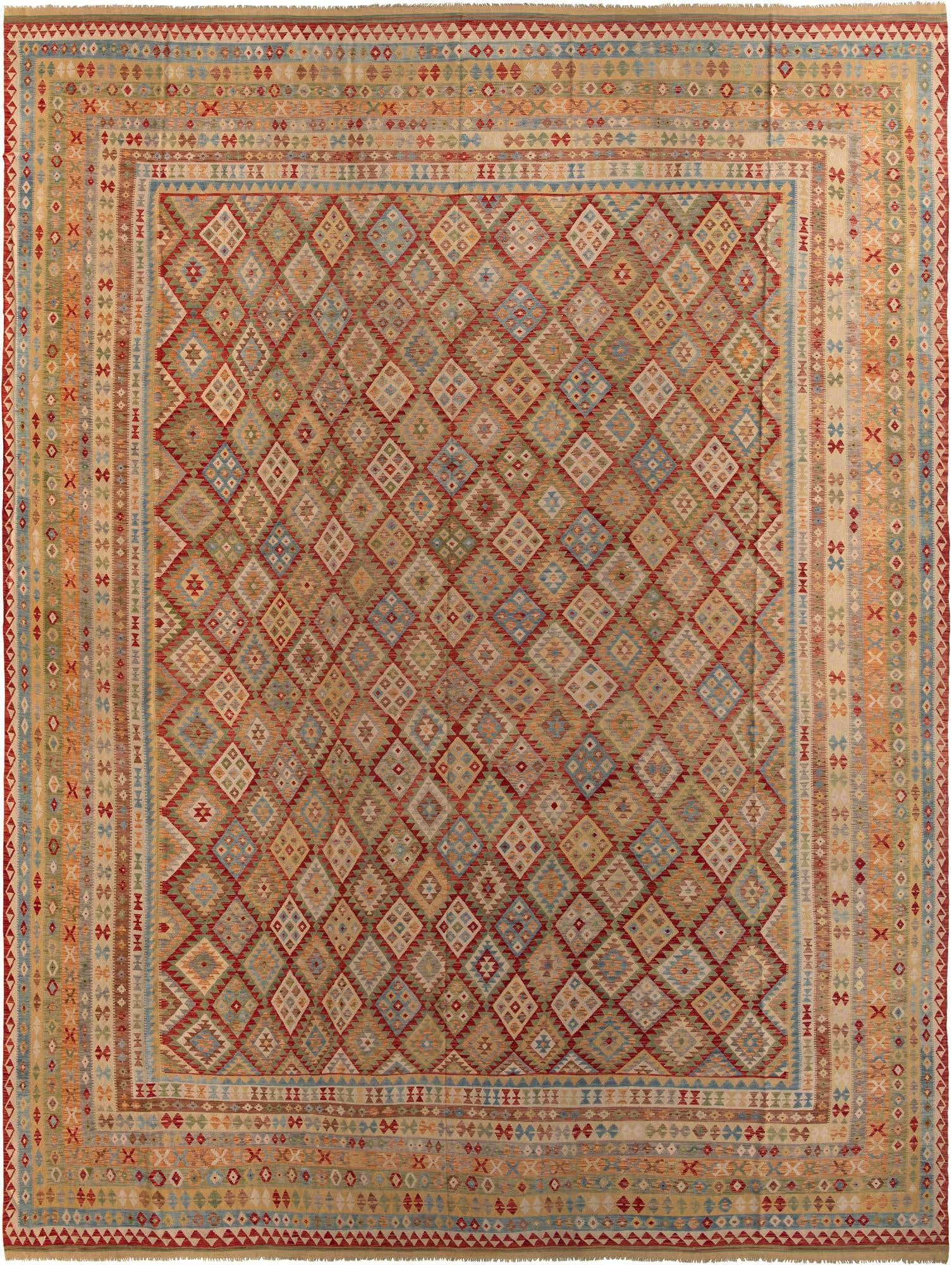 19' 10 x 25' 6 Hand Woven Kilim Maymana Wool Rug