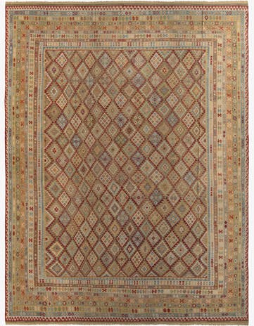 19' 10 x 25' 6 Hand Woven Kilim Maymana Wool Rug