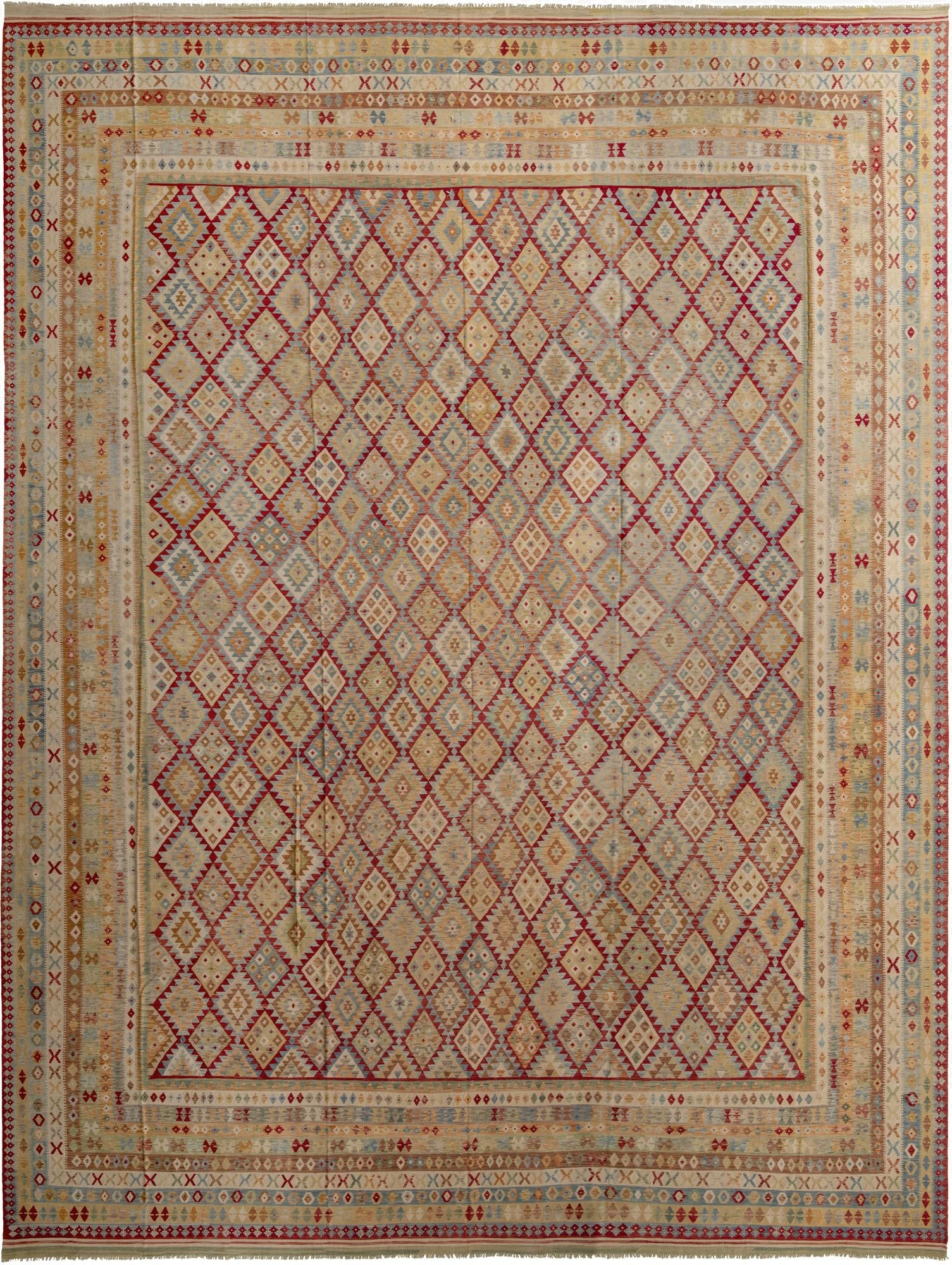 Primary image 20' 5 x 25' 9  Hand Woven Kilim Maymana Wool Rug