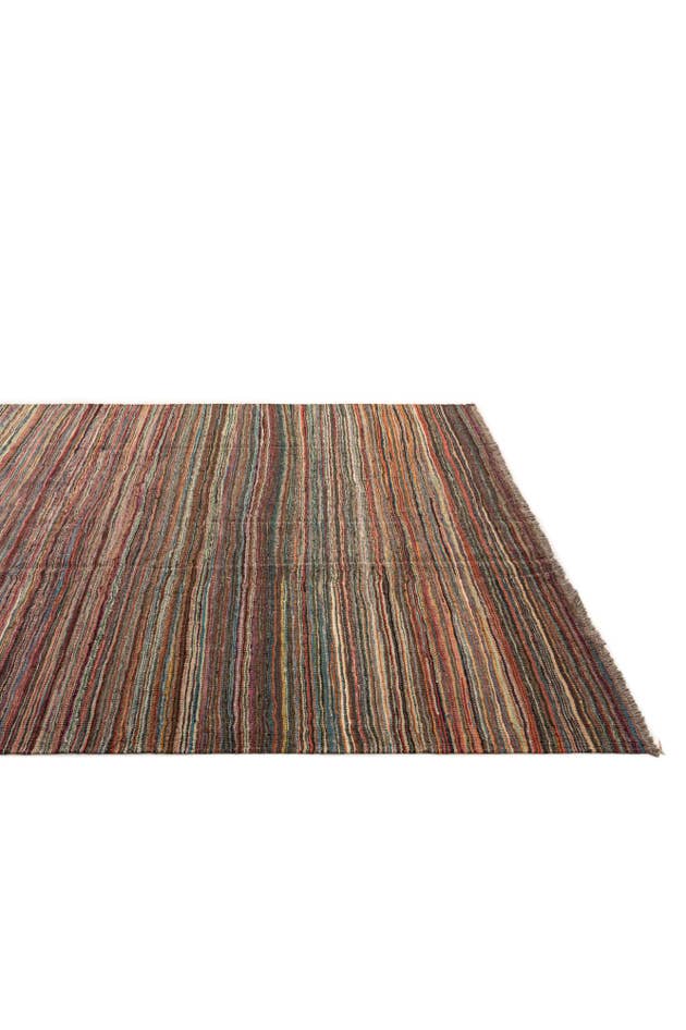 Detail image of 6' 7 x 9' 9 Hand Woven Kilim Modern Wool Rug