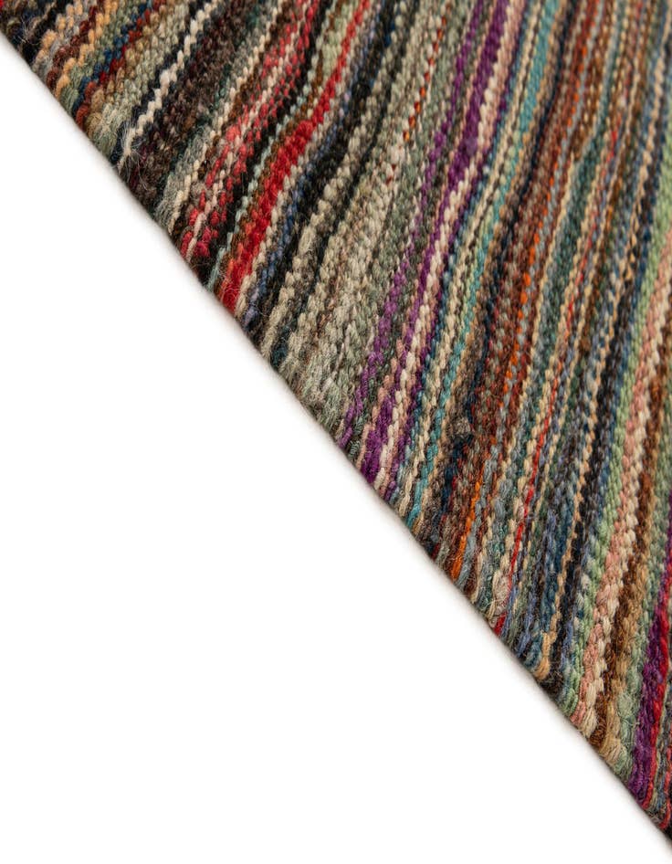 Detail image of 6' 7 x 9' 9  Hand Woven Kilim Modern Wool Rug