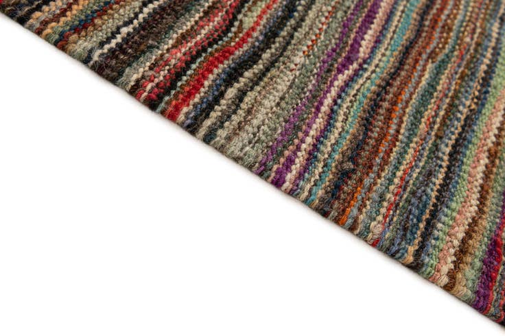 Detail image of 6' 7 x 9' 9 Hand Woven Kilim Modern Wool Rug