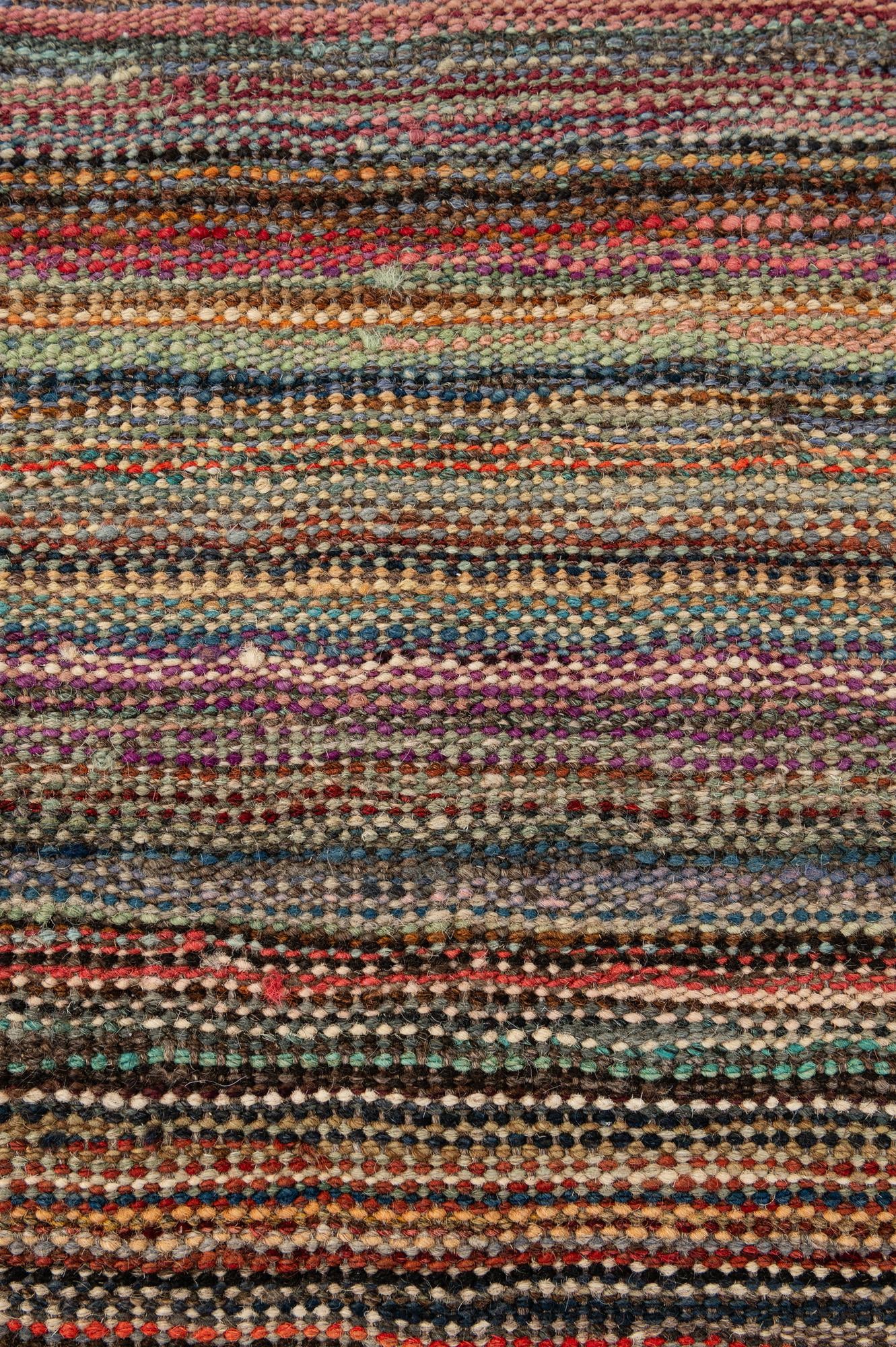 6' 7 x 9' 9 Hand Woven Kilim Modern Wool Rug