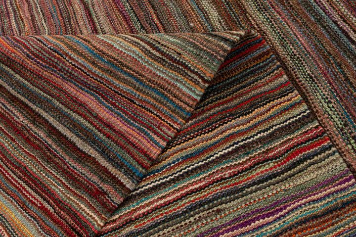 6' 7 x 9' 9 Hand Woven Kilim Modern Wool Rug