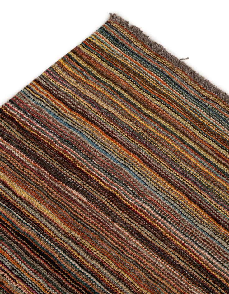 Detail image of 6' 7 x 9' 9  Hand Woven Kilim Modern Wool Rug